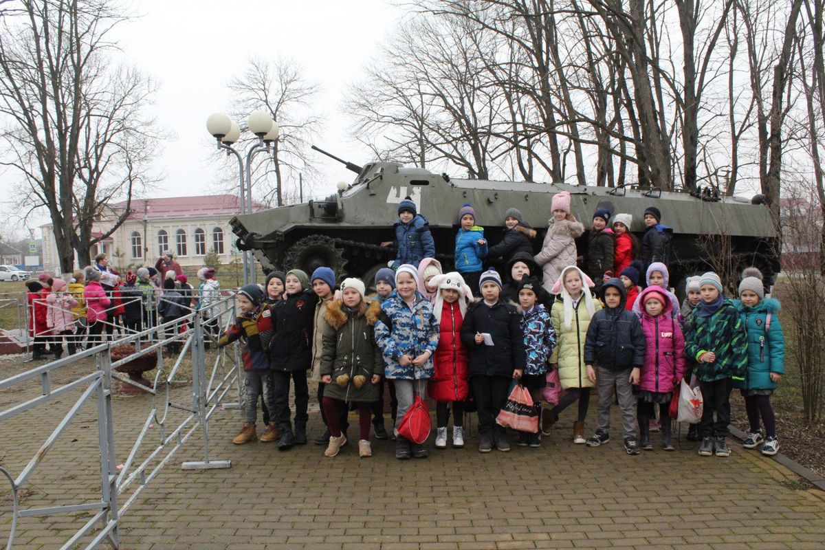 22 февраля 2020 г. - автобусная экскурсия по местам боевой славы Белореченского района